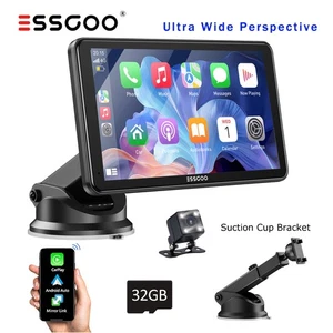 7" Portable Car Stereo Radio Wireless Apple CarPlay Android Auto Touch Screen US - Picture 1 of 10