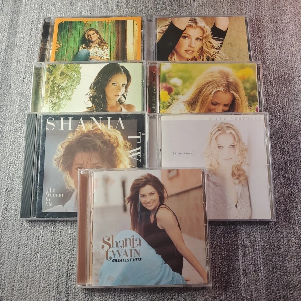 CD Country Music  Shania Trisha Faith Deana  Lee Ann Womack Sara Evans Lot Of 7 Foto 1 de 4