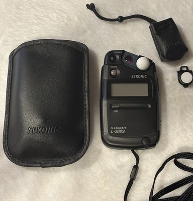 Medidor de luz ambiental y flash Sekonic Flashmate L-308S con estuche y lumidisco Foto 1 de 4