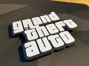 GTA Logo - Grand Theft Auto, Gamers Gift, Gaming Gift Idea, Man Cave, Desk - Picture 1 of 7