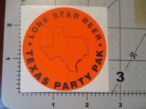 LONESTAR lone star Party Pak nos LOGO STICKER decal craft beer brewery brewing L - Picture 1 of 1