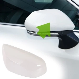 Right Passenger Side Door Mirror Cap Cover Pearl White Fits Toyota Camry 2018-23 - Picture 1 of 11