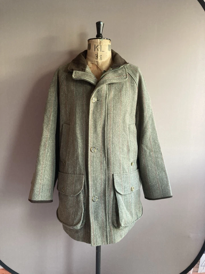 Grenfell Tweed Coat Mens Size XL Green Hunting Shooting Jacket Wool England - Image 1 of 4