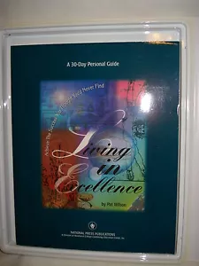 Set of 6 Cassette Tape Living In Excellence By Pat Wilson -Audio with Guidebook - Picture 1 of 5