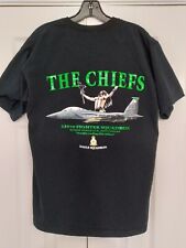 335th Fighter Squadron Black cotton T- shirt. New SIZE: Large