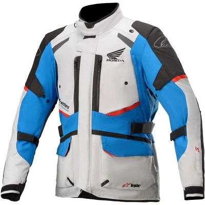 Alpinestars Andes v3 Drystar® Honda Design Herren Motorrad Jacke grau-blau-rot - Bild 1 von 4