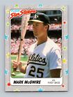 Mark McGwire 1988 Fleer Star Sticker #56 MINT
