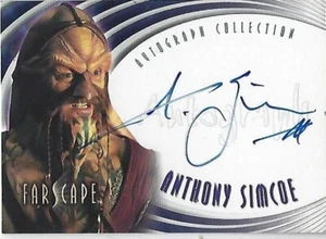 FARSCAPE Erste Staffel, A2 Anthony Simcoe als Ka D'Argo Autogramm Sammelkarte - Bild 1 von 2