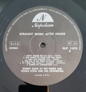 Estremamente Raro Jazz - Sonny Dean , Straight Music / After Hours 12'' Italy - Foto 1 di 23