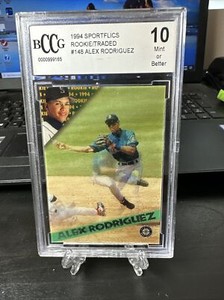 1994 Sportflics 2000 Alex Rodriguez 148 Rookie Traded BCCG 10 Mint Or Better 