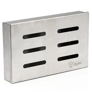 BBQ-Toro Edelstahl Räucherbox Cherry | BBQ Smokerbox für Gasgrill Holzkohlegrill - Bild 1 von 5