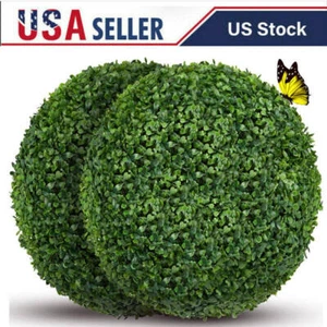 Artificial Plant Ball Topiary Ball Boxwood Home Outdoor Wedding Decor 4-11Inch - Picture 1 of 16