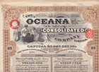 OCEANA, Historische Wertpapier, London 1929