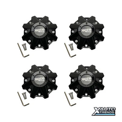 4 x MO970 Wheel Center Cap Gloss Black w/ Optional Open End MO479L214GBO - Image 1 of 3