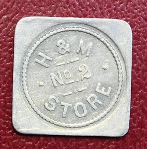 Boise Idaho H&M #2 Store Good for 25c Trade Aluminum 25mmToken - Picture 1 of 2