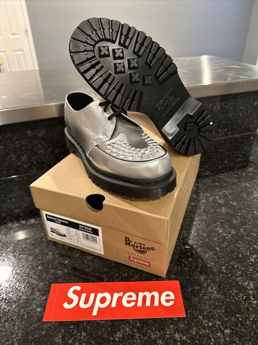 Supreme X DR Marten RAMSEY CREEPER, Silver shoe Size 9M Supreme X DR Marten RAMSEY CREEPER, Silver shoe Size 9M