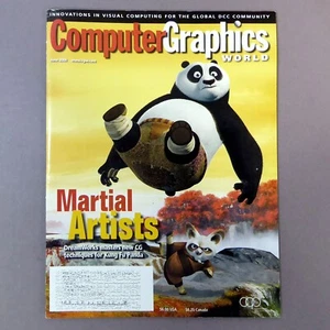 Computer Graphics World -  Kung Fu Panda June 2008 Rare Vintage Magazine - Bild 1 von 8