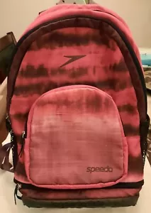 Speedo Super Sonic Backpack 25L, 3 Zippered Pockets, 17"x11.5"x7.25" - Picture 1 of 4