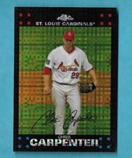  2007 TOPPS CHROME XFRACTOR #103 CHRIS CARPENTER ST LOUIS CARDINALS - FREE SHIP