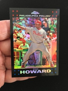 RYAN HOWARD REFRACTOR TOPPS CHROME 2007 PHILADELPHIA PHILLIES BASEBALL CARD