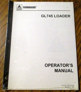 AGCO Farmhand GL745 Loader Operators Manual 1996 New & Sealed OEM  tractor - Picture 1 of 2