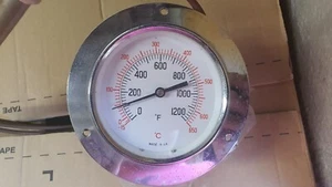 VINTAGE THERMOMETER PYROMETER TEMP GAUGE Kiln Furnace Westward Instruments 15075 - Picture 1 of 6