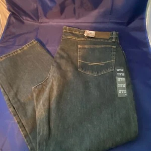 Pantalones de mezclilla para hombre Field & Stream azul talla 42 x 30 nuevos con etiquetas ajuste recto aguas abiertas - Imagen 1 de 9