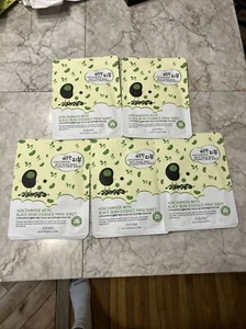 Esfolio Niacinamide with Black Bean Essence Mask 5 Sheets NEW - Picture 1 of 2