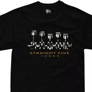 T-shirt motore STRAIGHT FIVE UR QUATTRO WR MB B5244S TURBO V70R RS3 850 2.5 TFSI - Foto 1 di 8