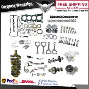 Crankshaft Cam Gasket Set Timing Kit Piston w/Oil For 2008-2015 Toyota 2AZ 2.4L - Picture 1 of 7