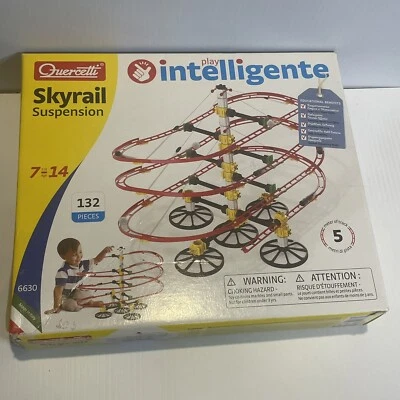 Quercetti Skyrail Basic Run Roller Coaster Suspension Basic Marble Run Complete - Image 1 of 4