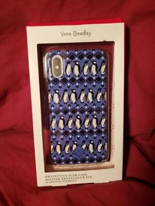 VERA BRADLEY Blue Penguin iPhone X Xs Great Condition - Picture 1 of 2