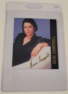 NEVE CAMPBELL Super RARE 1990s THE BIG HIT Gold Autograph Collection CARD Scream - Picture 1 of 5
