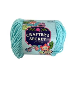 Crafters Secret Spa hellblaues Garn 100 % Baumwolle 2,5 Unzen AT841 - Bild 1 von 3