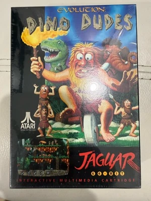 Evolution: Dino Dudes Atari Jaguar 1994 Authentic Factory Sealed USA Version - Image 1 of 4