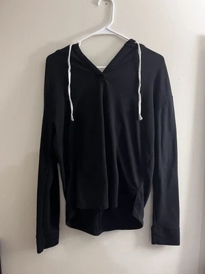 Mossimo女式中号黑色长袖白色弦套衫 — 第 1/2 张图片