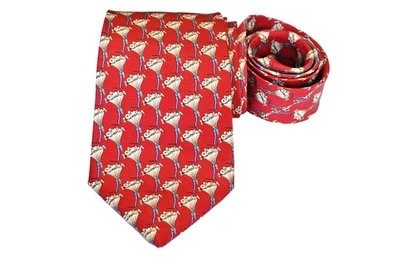 CORBATA HOMBRE ROSA ROJO/FLORAL ANCHO: 3.5/8" LARGO: 58" Foto 1 de 4