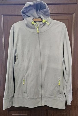 Винтажная флисовая толстовка с капюшоном на молнии Old Navy, Lt синие карманы на молнии, женская  - Изображение 1 из 4