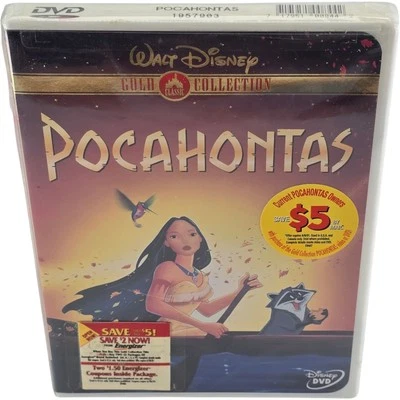 Pocahontas DVD Gold Classic Collection VF Import Canada Region 1 - 2000 New - Image 1 of 4