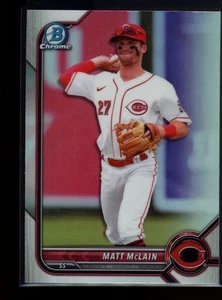 Bowman Draft 2022 #BDC-100 refractor de cromo Matt McLain - Imagen 1 de 2