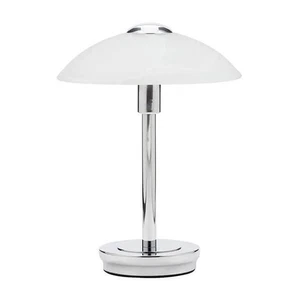 BHS Archie Chrome and Alabaster Touch Lamp - Picture 1 of 6