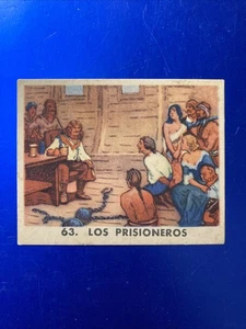 1936 Boblero Pirate’s Picture Gum #63 Los Prisoneros - Picture 1 of 2