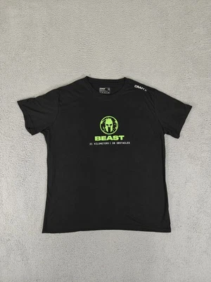 Camisa Spartan Race Beast para mujer 2XL negra acabado artesanal 21K 30 obstáculos camiseta Foto 1 de 4