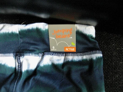 Leggings Jumping Beans Active Core Tinte a Tiras Azul-Blanco Niña Talla 6 Nuevos con Etiquetas Foto 1 de 4
