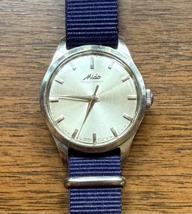 1950 VINTAGE MIDO MULTIFORT SWISS 36mm MEN'S WRISTWATCH RUNNING MANUAL WIND - Picture 1 of 7