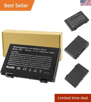 Batería de iones de litio de 6 celdas de alta capacidad para ASUS serie K50/K60 - Certificada Foto 1 de 4