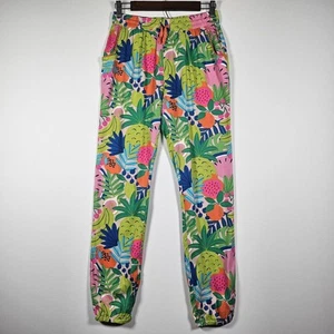 Boden Youth Girls Multi Tropical Fruits Pants Size 14Yo 164cm Viscose Preppy - Picture 1 of 15