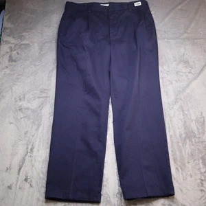 Pantalone Nautica Rigger uomo 38 blu navy plissettato chino casual cotone uomo 38x30 - Foto 1 di 12