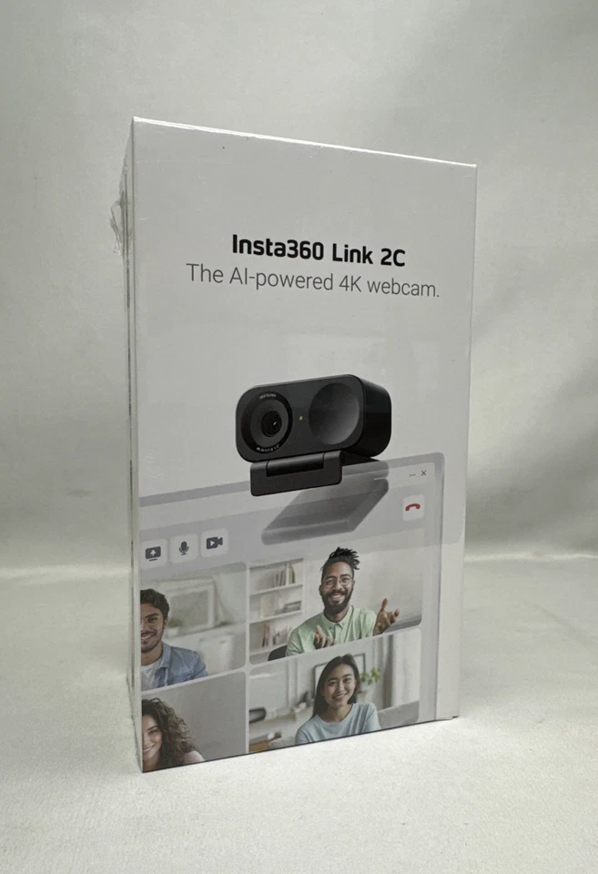 Insta360 - Link 2C 4K Webcam for Conferencing Gaming & Streaming 1/2" Senso...