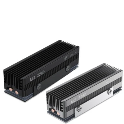 Para Coolleo SSD-V3 2280 M.2 NVME Rejilla Estilo Todo Aluminio Chaleco Disipador de Calor Foto 1 de 4
